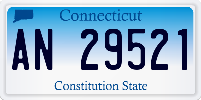 CT license plate AN29521