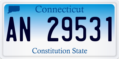 CT license plate AN29531