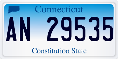 CT license plate AN29535