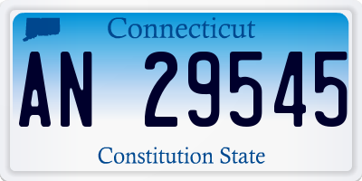 CT license plate AN29545