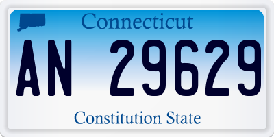 CT license plate AN29629