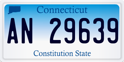 CT license plate AN29639