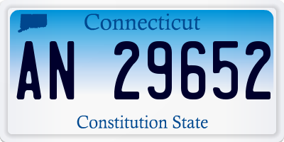 CT license plate AN29652