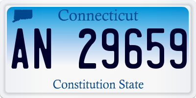 CT license plate AN29659