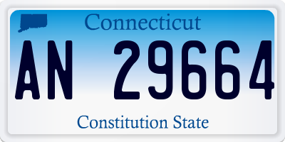 CT license plate AN29664