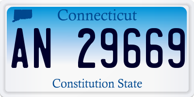 CT license plate AN29669