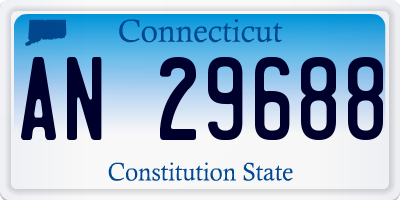 CT license plate AN29688