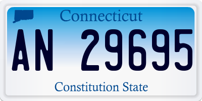 CT license plate AN29695