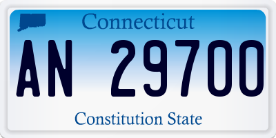 CT license plate AN29700