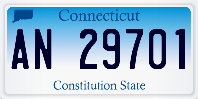 CT license plate AN29701