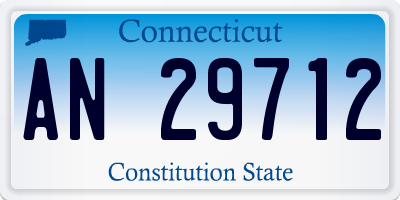 CT license plate AN29712