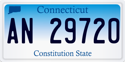 CT license plate AN29720