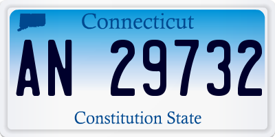 CT license plate AN29732