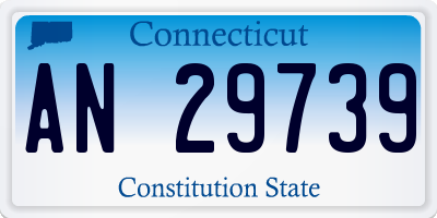 CT license plate AN29739