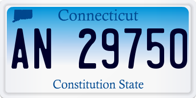 CT license plate AN29750