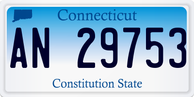 CT license plate AN29753