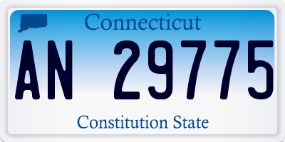 CT license plate AN29775