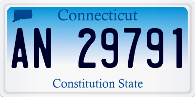 CT license plate AN29791