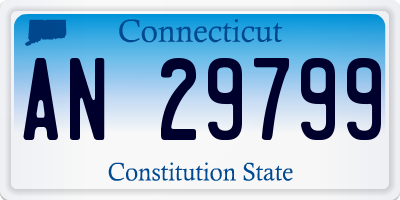 CT license plate AN29799