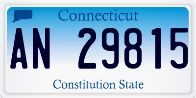 CT license plate AN29815