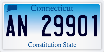 CT license plate AN29901