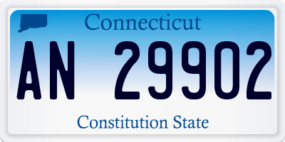 CT license plate AN29902