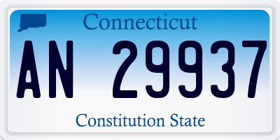 CT license plate AN29937