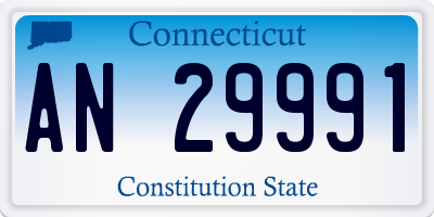 CT license plate AN29991