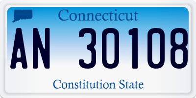 CT license plate AN30108