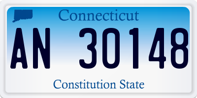 CT license plate AN30148