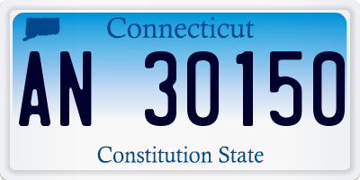 CT license plate AN30150