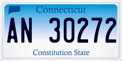 CT license plate AN30272