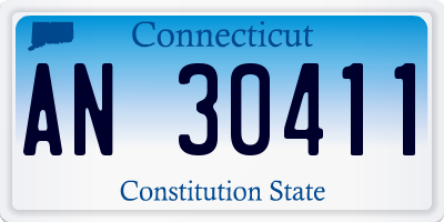 CT license plate AN30411
