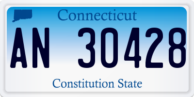 CT license plate AN30428