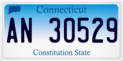CT license plate AN30529