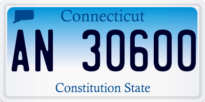 CT license plate AN30600