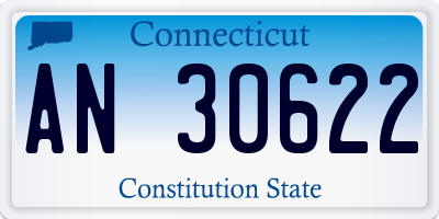 CT license plate AN30622