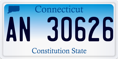 CT license plate AN30626