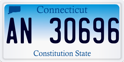 CT license plate AN30696