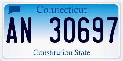 CT license plate AN30697