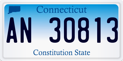 CT license plate AN30813