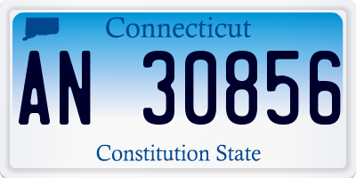 CT license plate AN30856