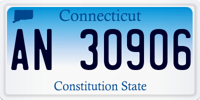 CT license plate AN30906