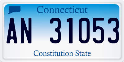 CT license plate AN31053