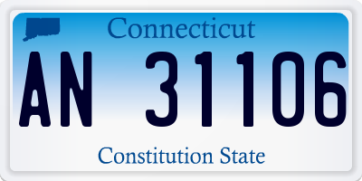 CT license plate AN31106