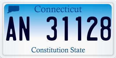 CT license plate AN31128