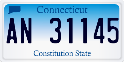 CT license plate AN31145