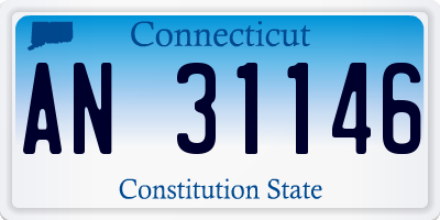 CT license plate AN31146