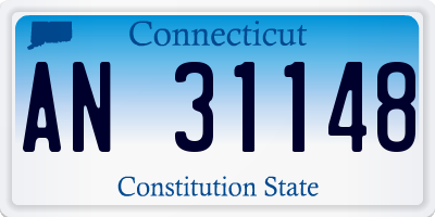 CT license plate AN31148