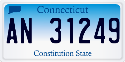 CT license plate AN31249